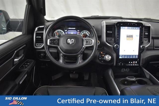 Used 2023 Diamond Black Crystal Pearlcoat Ram Laramie image 4