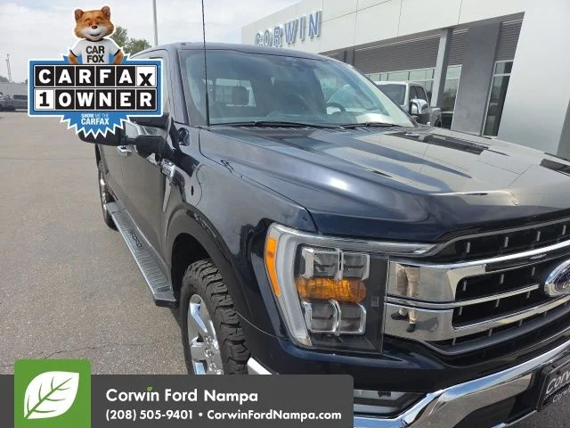 Used 2021 Blue Ford Lariat image 3