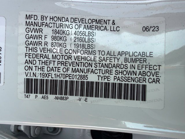 Used 2023 Platinum White Honda EX-L image 13