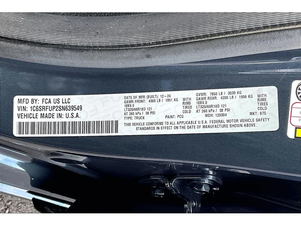 Used 2025 Forged Blue Metallic Ram RHO image 31