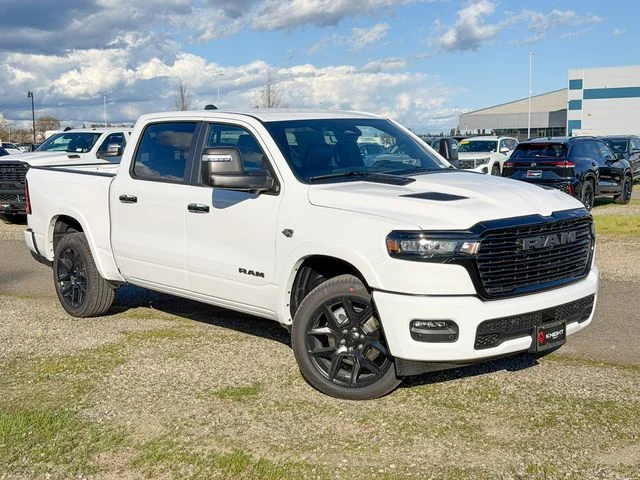 New 2026 Bright White Clear-Coat Exterior Paint RAM Laramie image 2