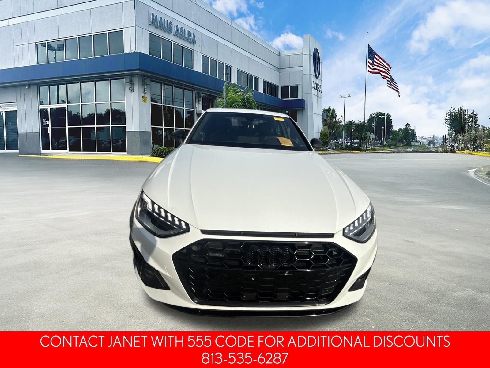 Used 2023 Glacier White Audi 45 S line Premium Plus image 3