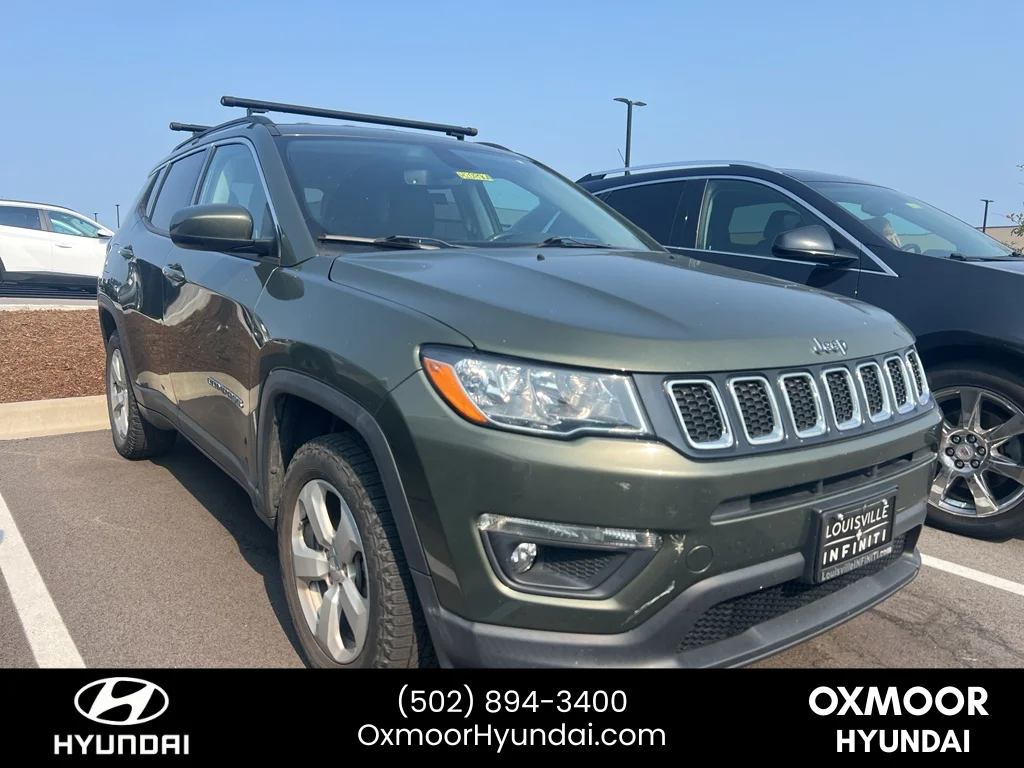 Used 2021 Olive Green Pearlcoat Jeep Latitude image 1