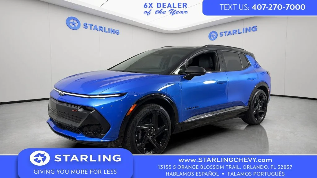 Used 2025 Riptide Blue Metallic Chevrolet RS image 1