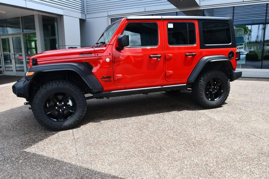 Used 2021 Red Jeep Unlimited Sport S image 2