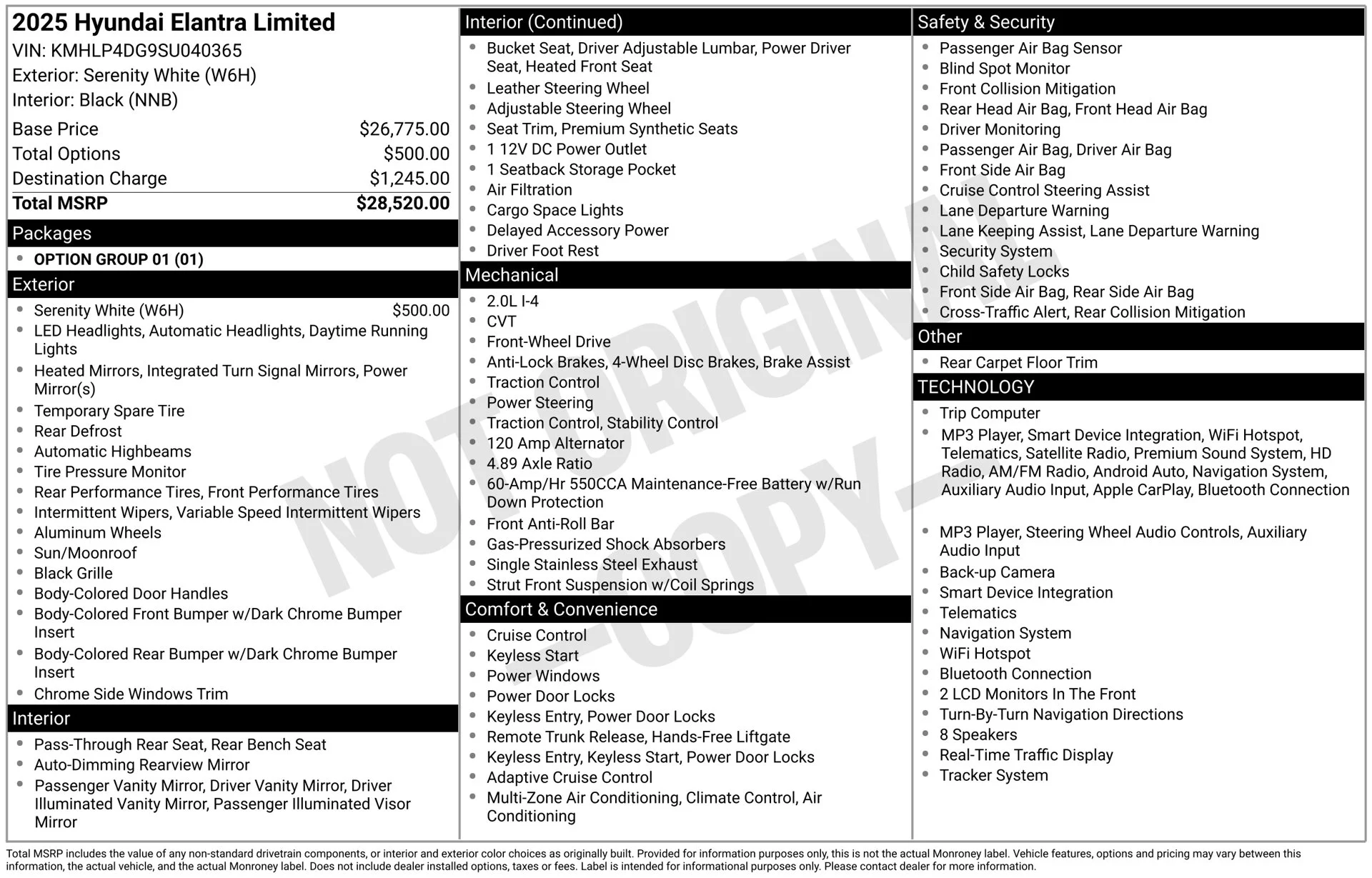 Used 2025 White Hyundai Limited image 45
