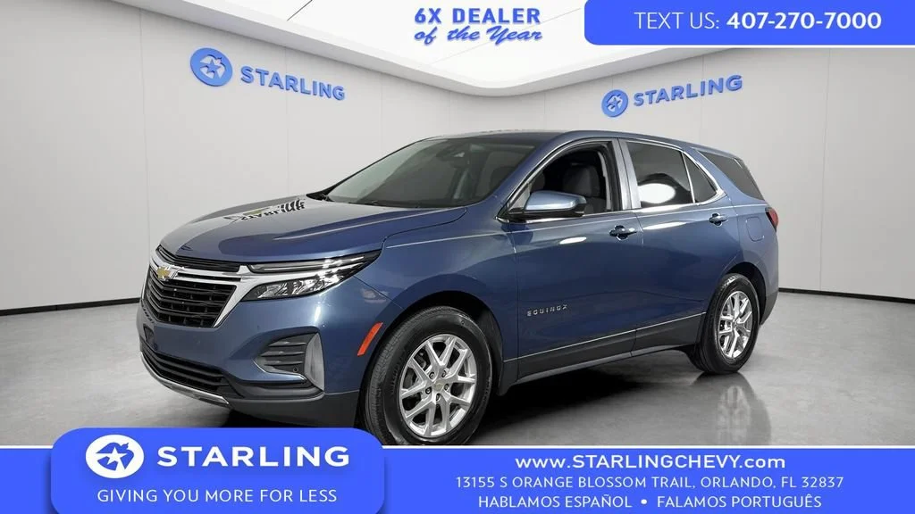 Used 2024 Lakeshore Blue Metallic Chevrolet LT image 1