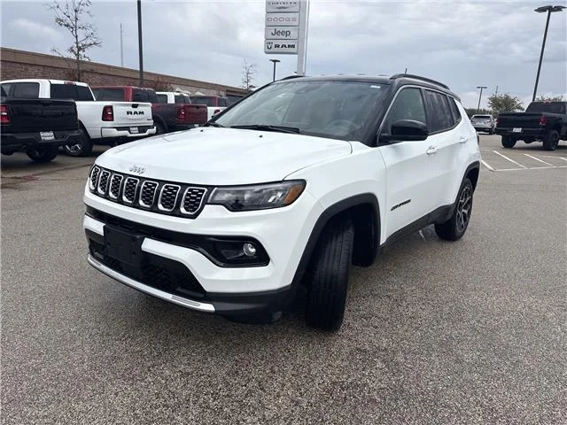 Used 2025 Bright White Clearcoat Jeep Limited 4x4 image 3