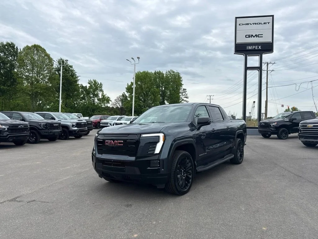 Deep Ocean Metallic 2026 GMC Sierra EV Elevation Crew Cab (Extended Range) e4WD Pickup Truck All-Wheel Drive