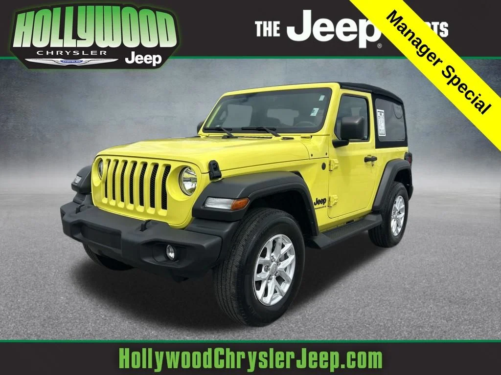 Used 2023 Yellow Jeep Sport S image 1