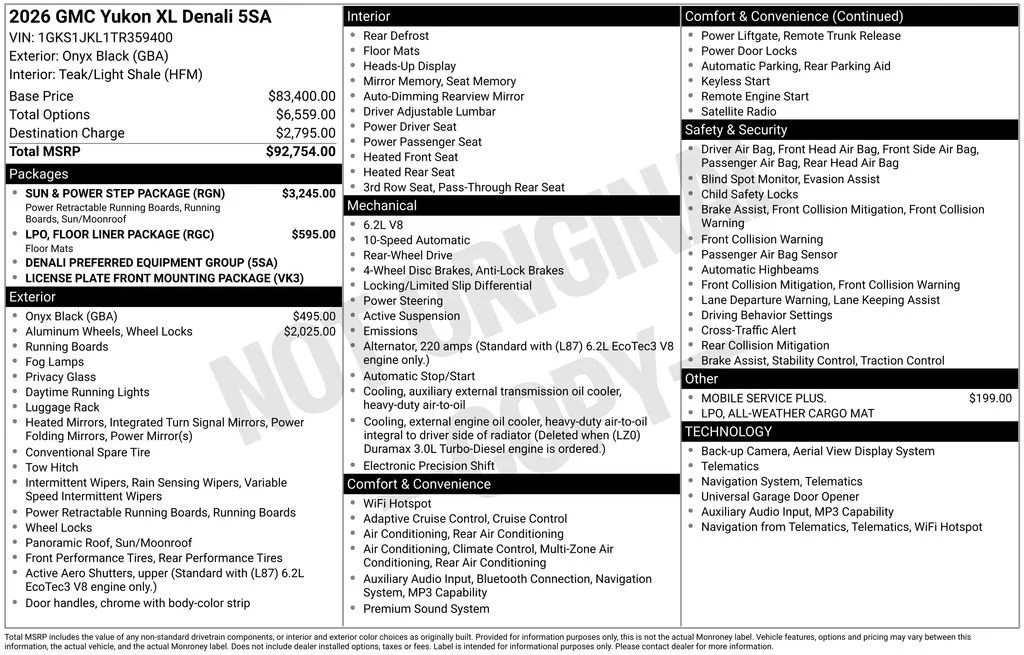 New 2026 Onyx Black GMC Denali image 17