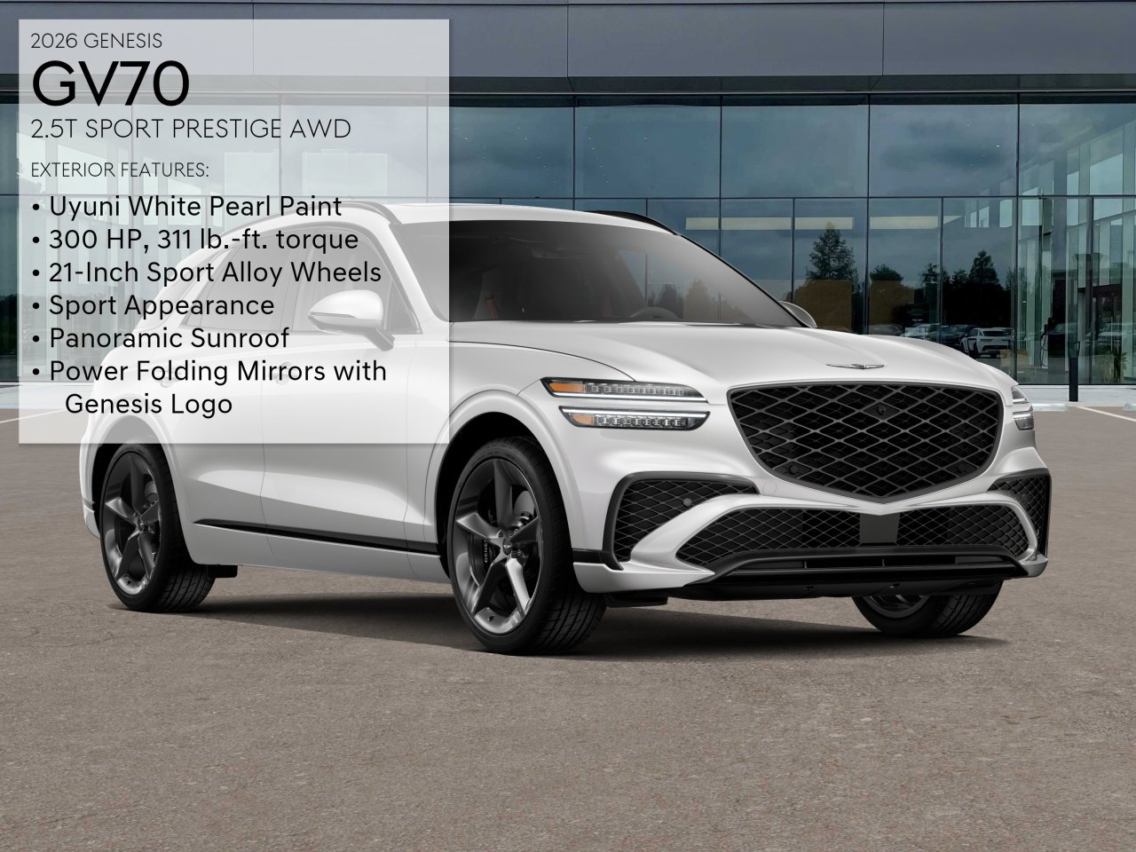 New 2026 Uyuni White Genesis 2.5T Sport Prestige image 3
