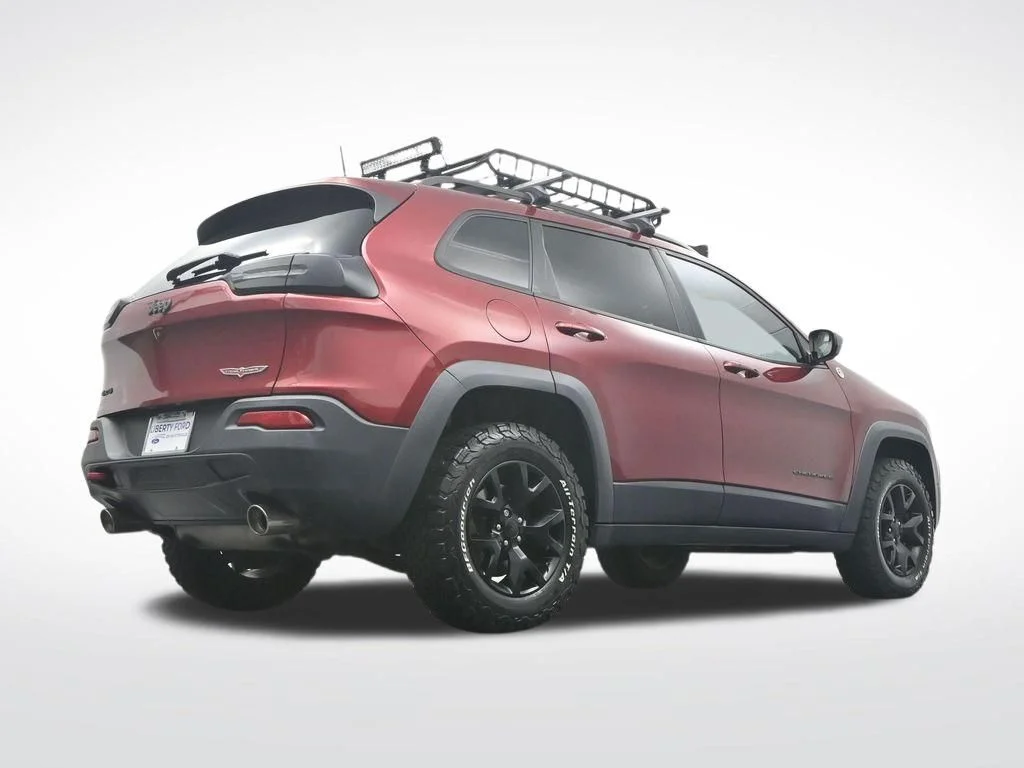 Used 2016 Deep Cherry Red Crystal Pearlcoat Jeep Trailhawk image 36