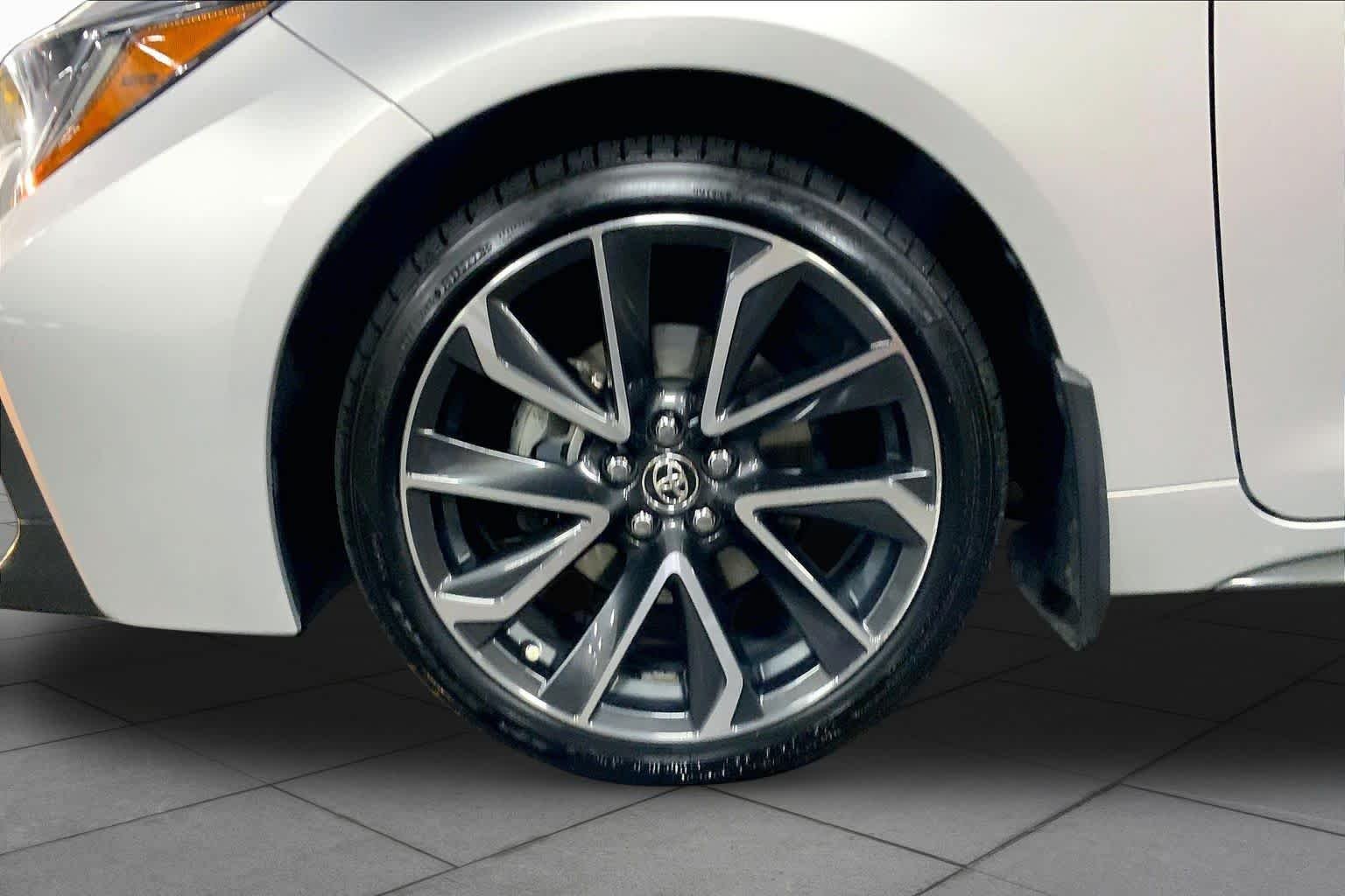 Used 2022 Classic Silver Metallic Toyota SE image 11