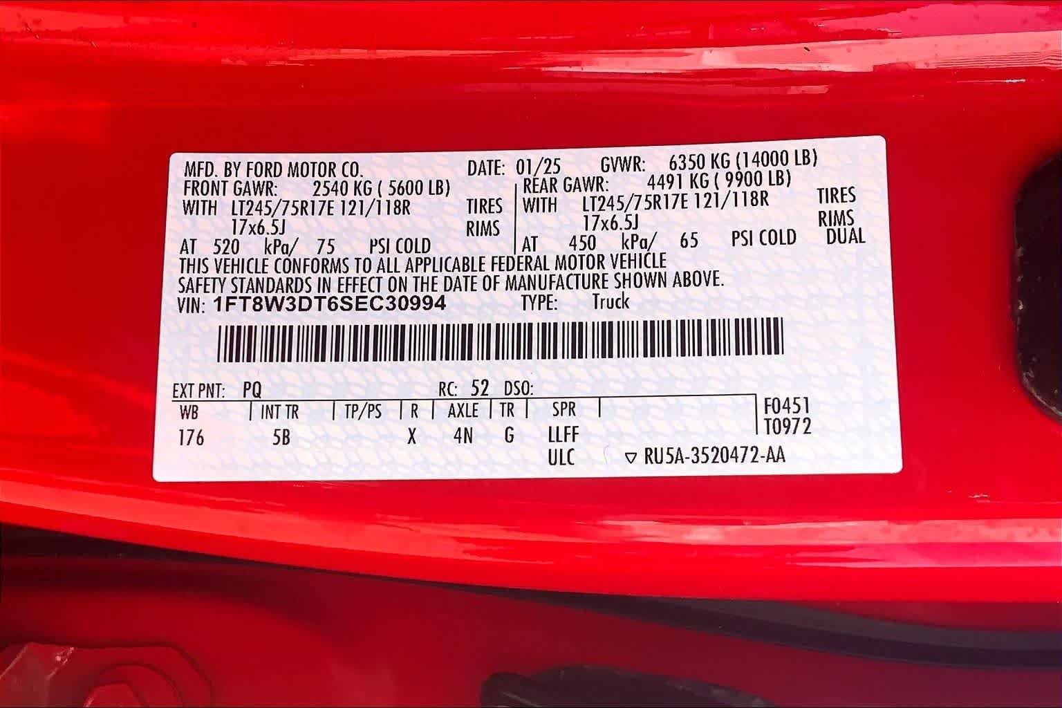 Used 2025 Race Red Ford LARIAT image 37