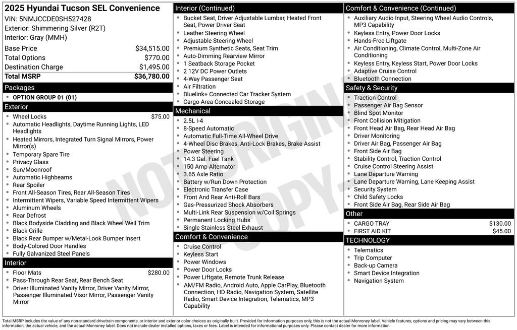 Certified Used 2025 Silver Hyundai SEL Convenience image 38