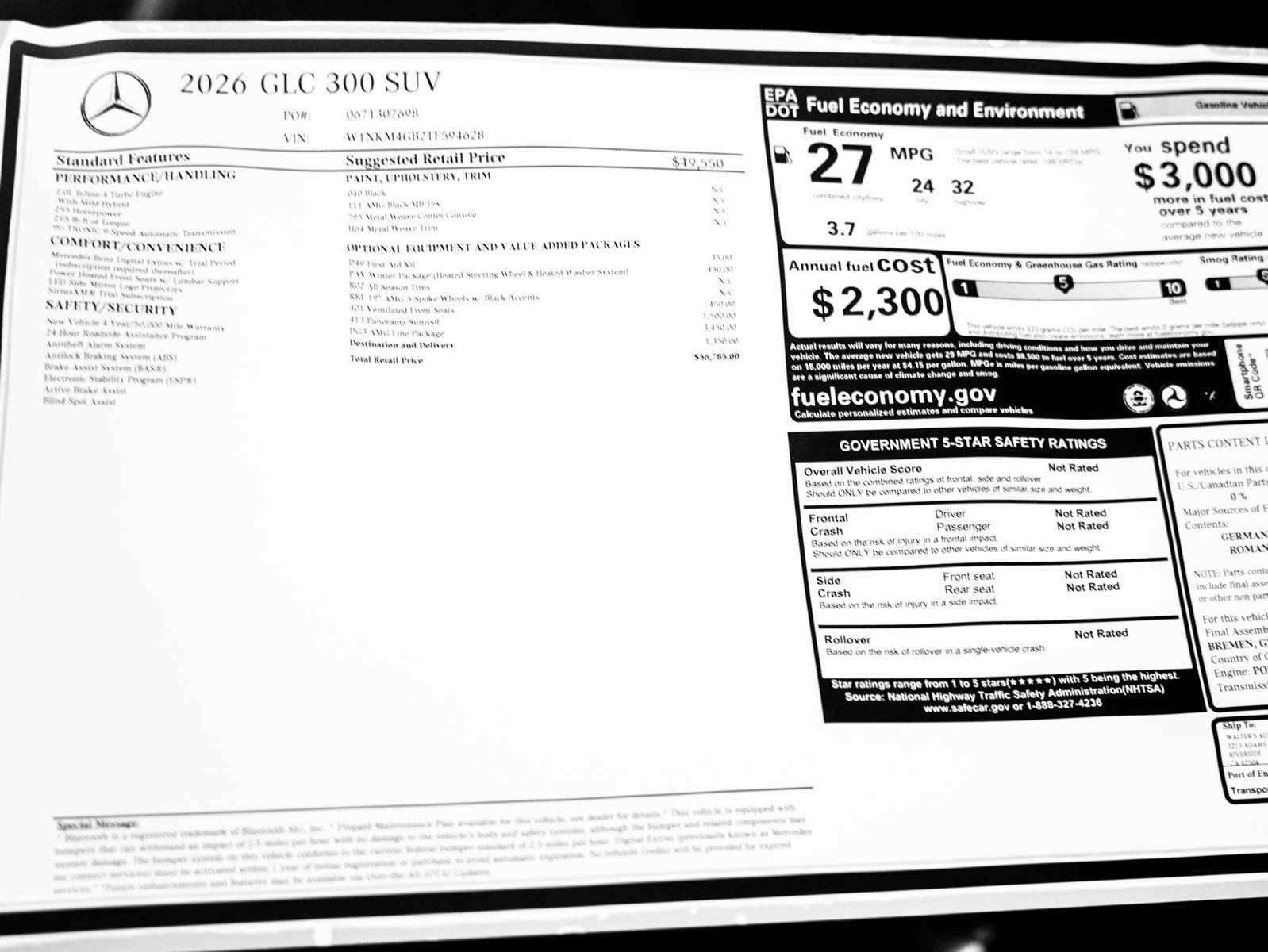 New 2026 Black Mercedes-Benz GLC 300 image 25