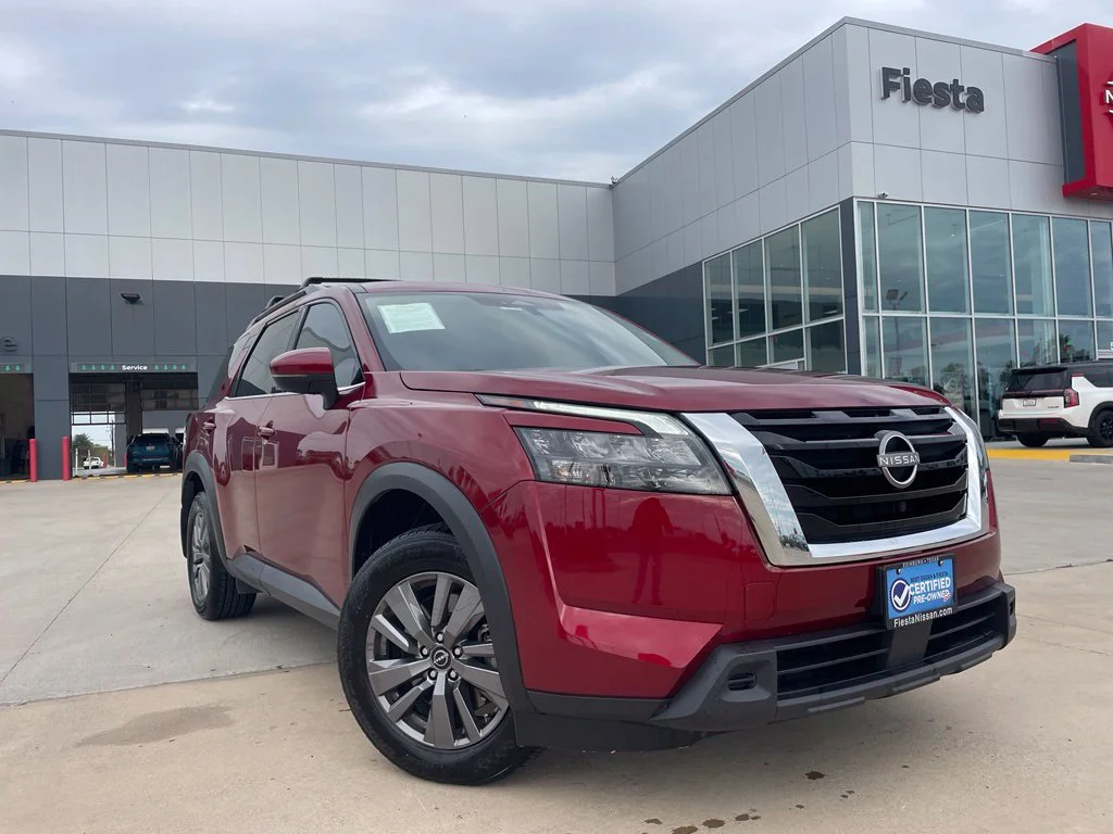 Certified Used 2025 Red Nissan SV image 1