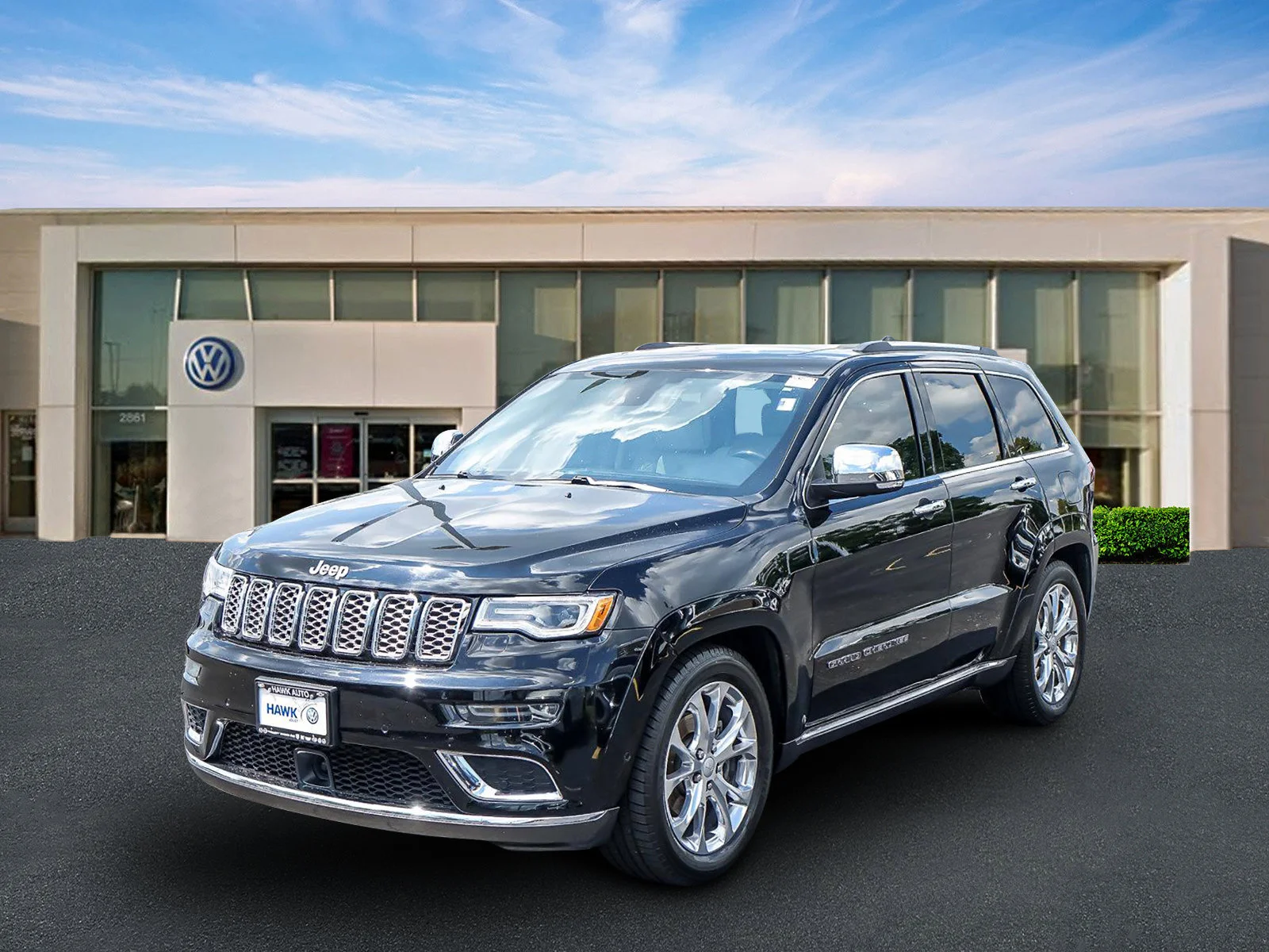 Used 2020 Diamond Black Crystal Pearlcoat Jeep Summit image 2