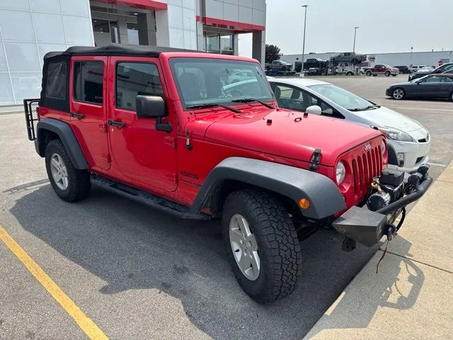 Used 2018 Red Jeep Unlimited Sport image 3