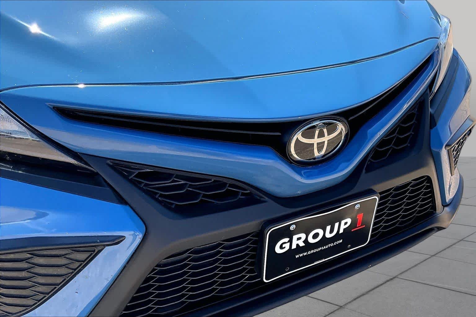 Used 2023 Cavalry Blue Toyota SE image 37