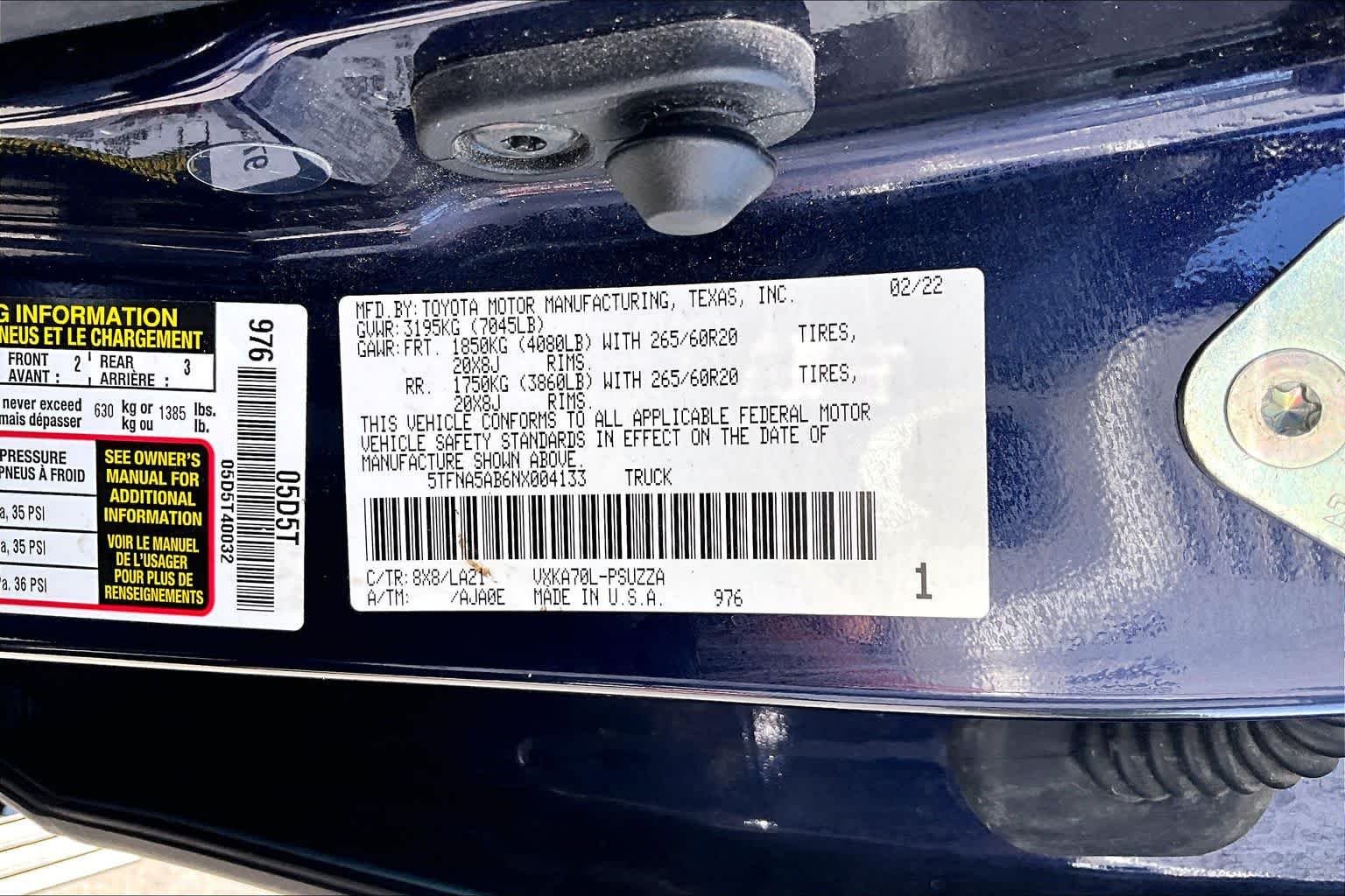Used 2022 Blueprint Toyota Platinum image 70