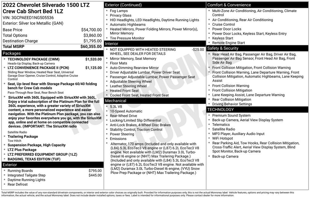 Used 2022 Silver Chevrolet LTZ image 38