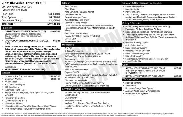Used 2022 Red Hot Chevrolet RS image 8