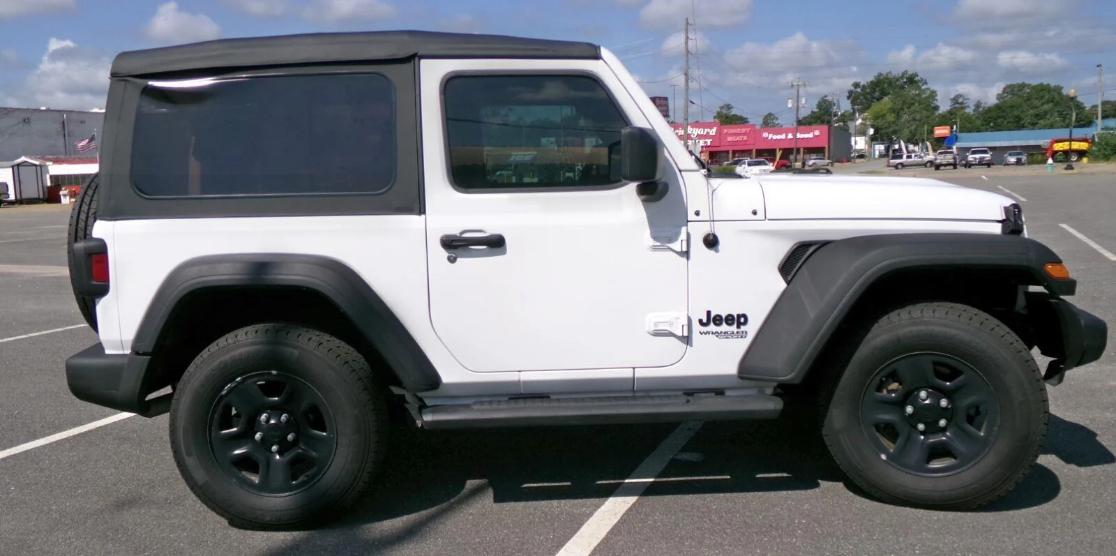 Used 2021 Bright White Clearcoat Jeep Sport image 5
