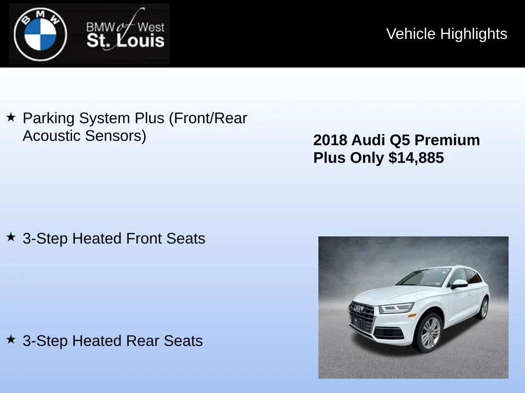 Used 2018 White Audi 2.0T Premium Plus image 16