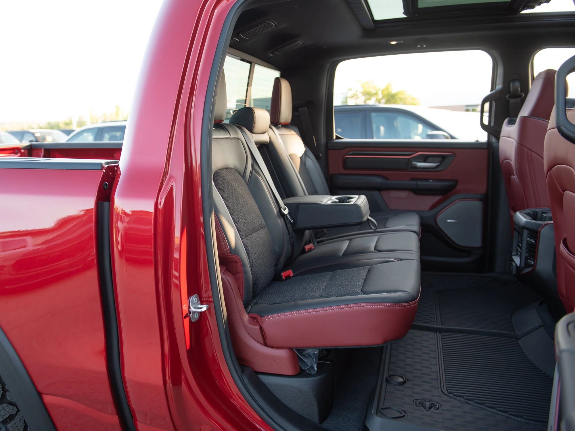 New 2026 Red RAM Rebel* Crew Cab 4x4, Pano Sunroof, 33 Inch A/T Tires, Passenger Screen image 27