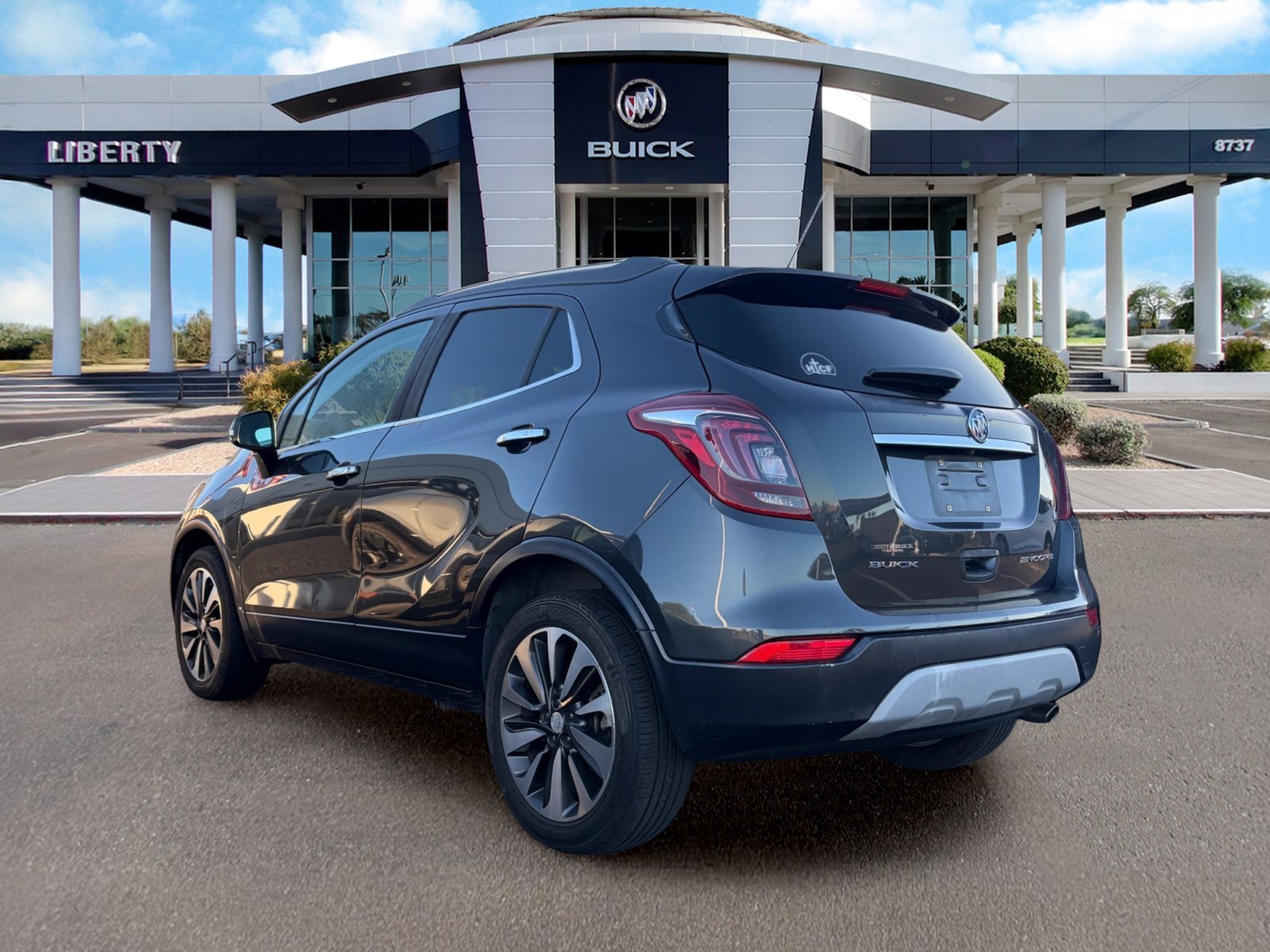 Used 2018 Includes (CM5) Black Carbon Metallic lower exterior accent color, Paint code W700S. Buick Essence image 3