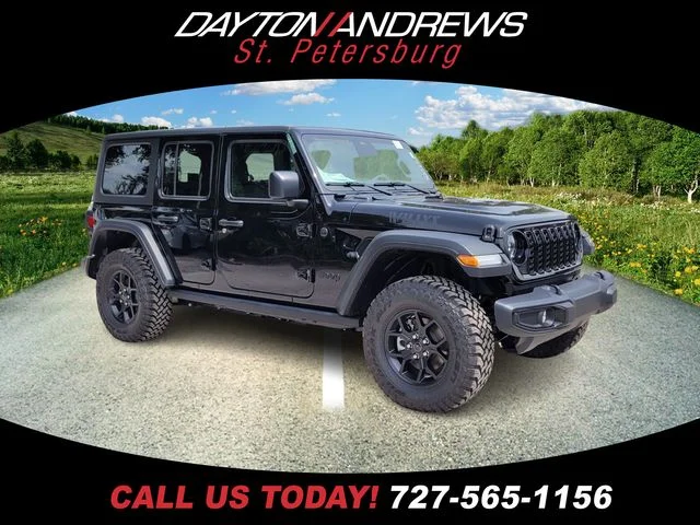 New 2025 Black Clearcoat Jeep Willys image 1