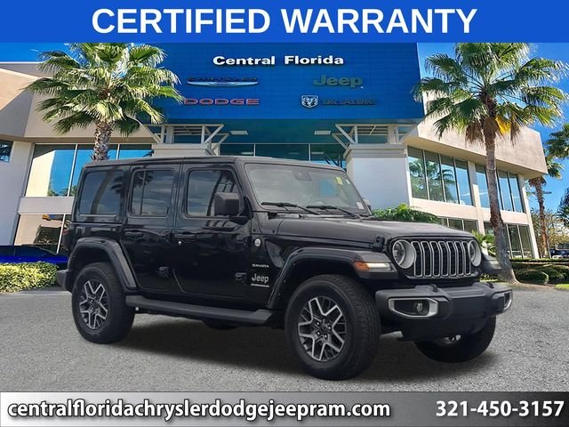 Certified Used 2024 Black Jeep Sahara image 1