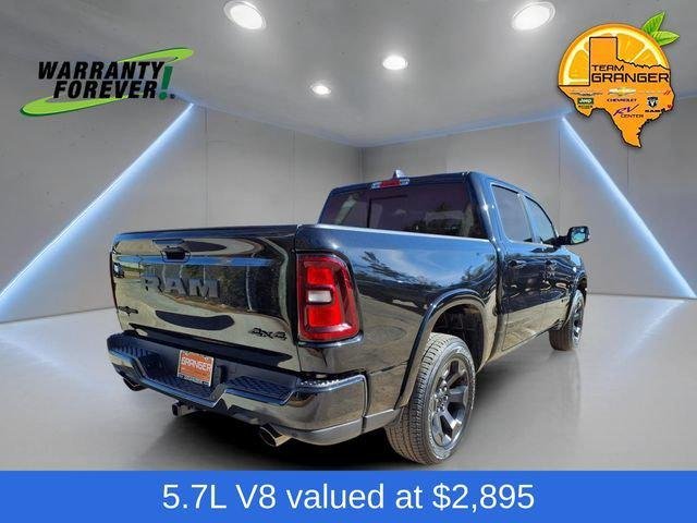 New 2026 Diamond Black Crystal Pearl-Coat Exterior Paint RAM LONE STAR image 2