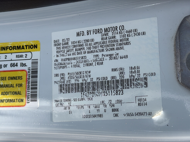 Used 2022 White Ford EcoBoost Premium image 18