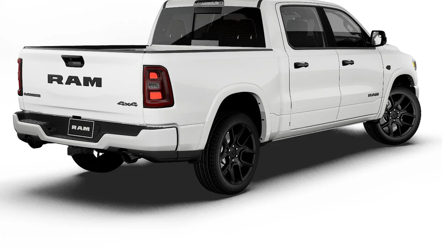 New 2027 Bright White Clear-Coat Exterior Paint RAM LARAMIE image 2