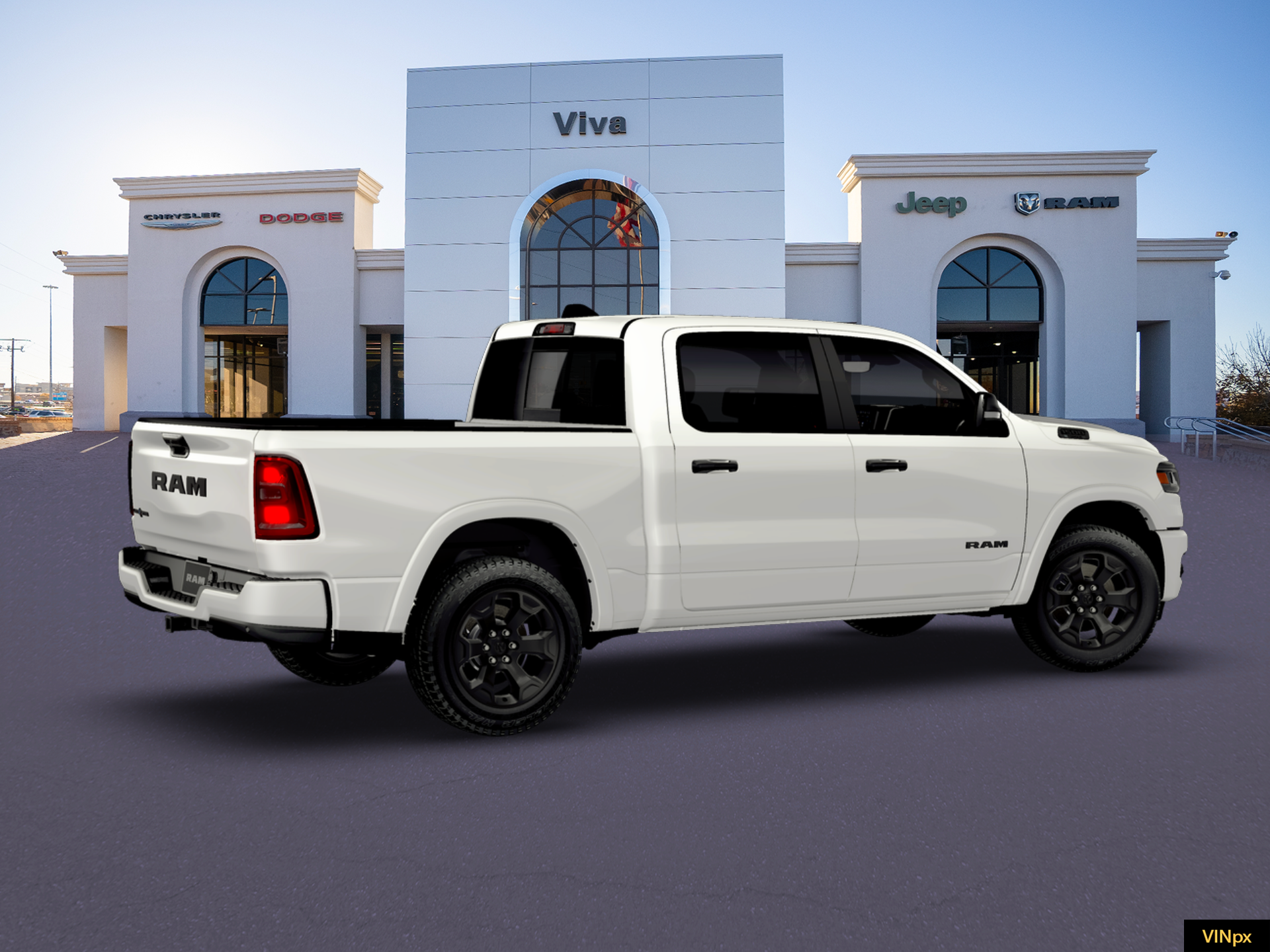 New 2026 Bright White Clear-Coat Exterior Paint RAM Big Horn/Lone Star image 8