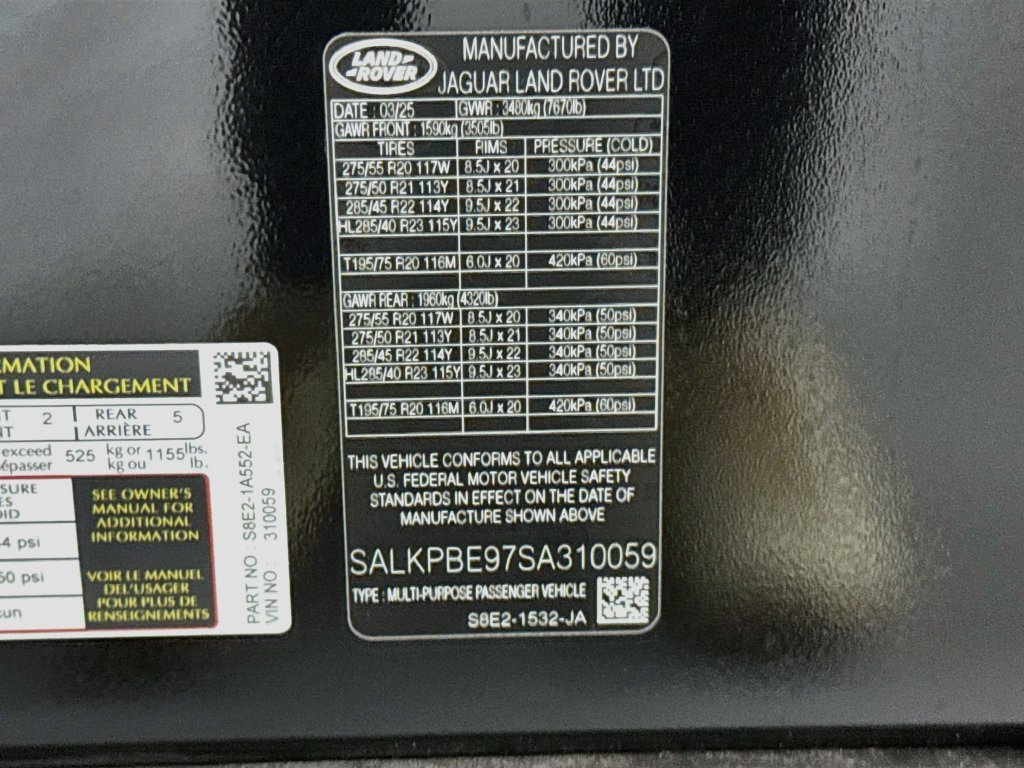 Certified Used 2025 Black Land Rover SE image 33