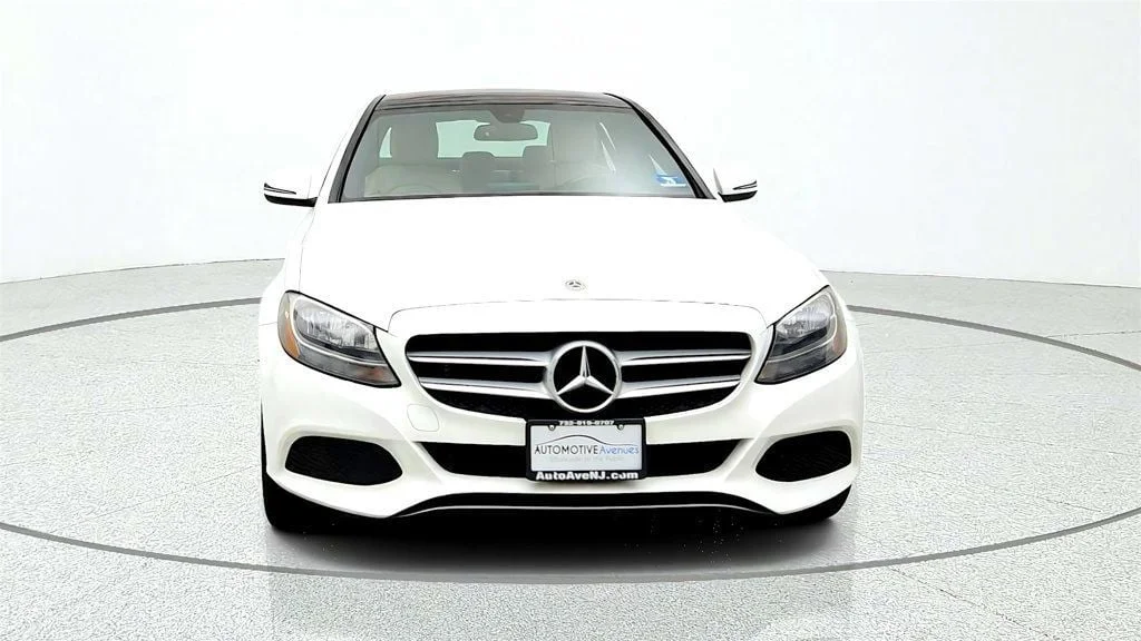 Used 2018 Polar White Mercedes-Benz C 300 4MATIC® Sedan w/ Premium Pkg, Panorama Roof & 18