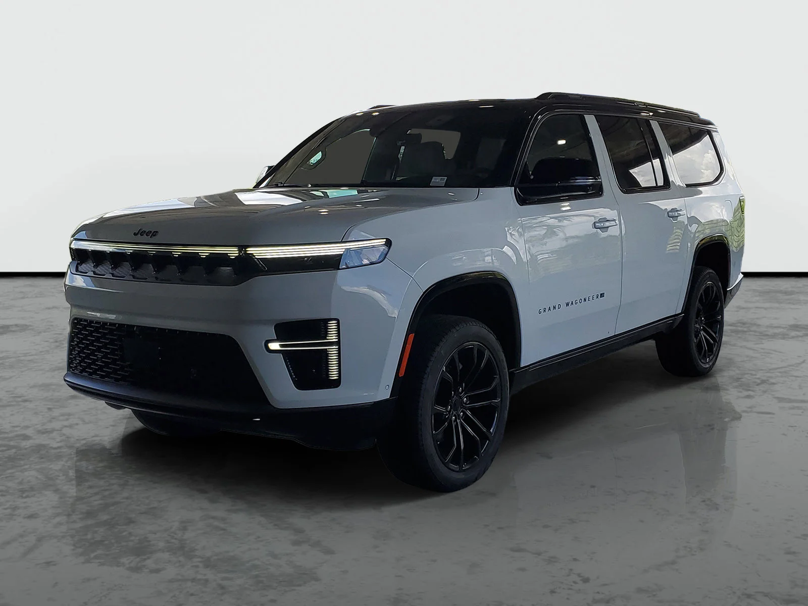 New 2026 Bright White Clear-Coat Exterior Paint Jeep Summit Obsidian image 3