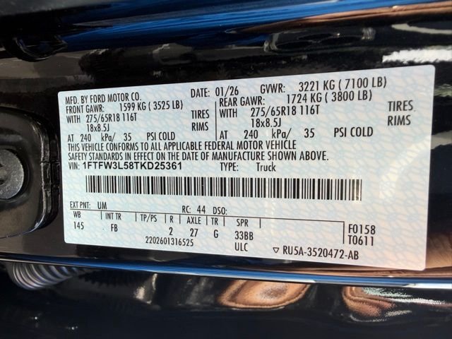 New 2026 Agate Black Metallic Ford XLT image 41