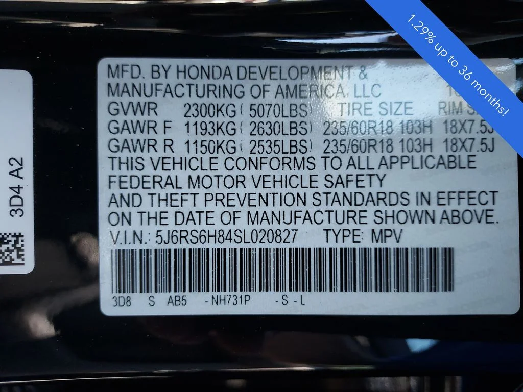 Certified Used 2025 Crystal Black Pearl Honda HYBRID AWD SPORT-L image 23