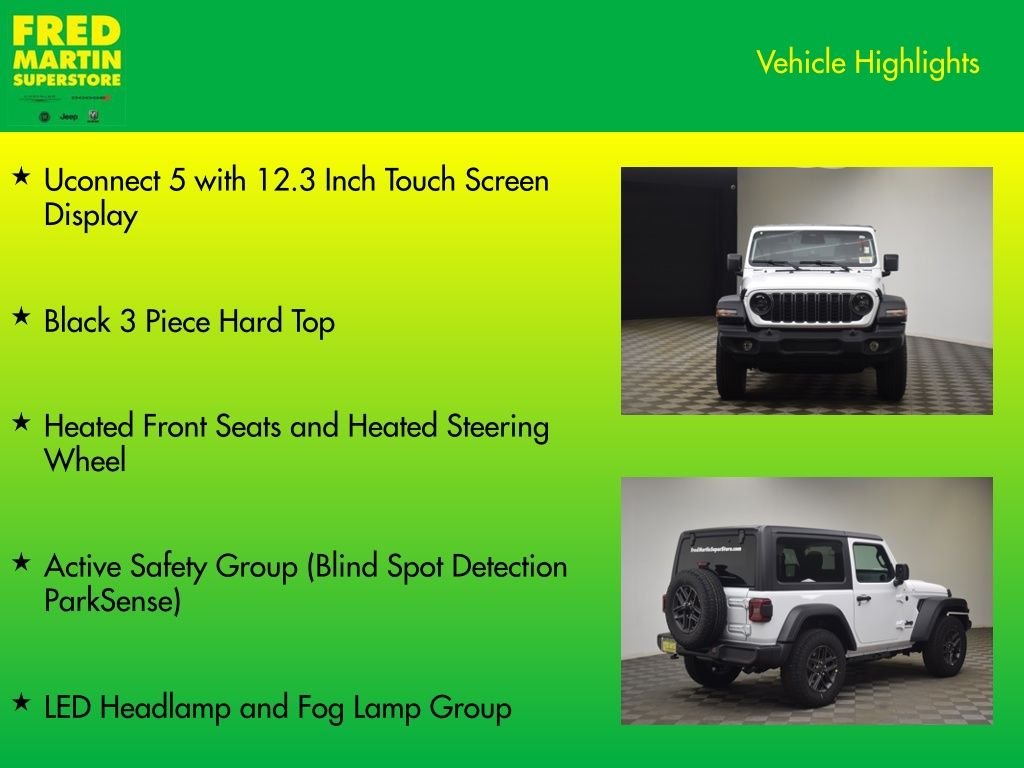 New 2026 Bright White Clear-Coat Exterior Paint Jeep Sport S image 15