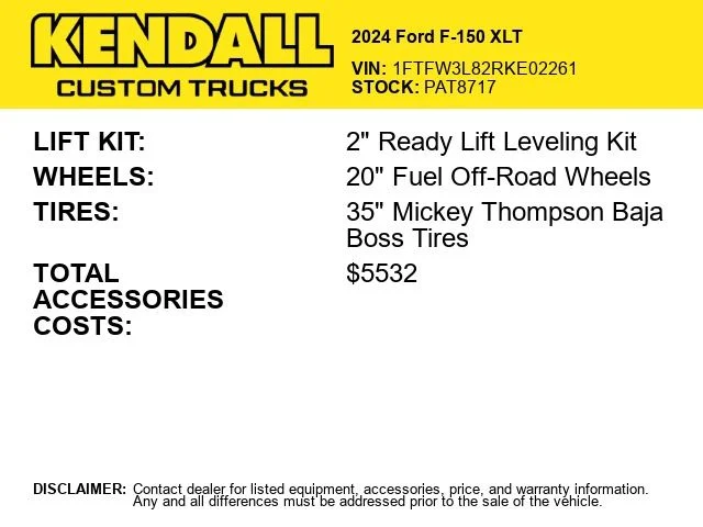 Used 2024 White Ford XLT image 2