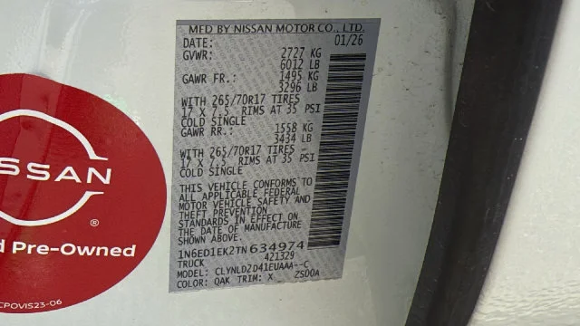 Certified Used 2026 White Nissan PRO-4X image 30