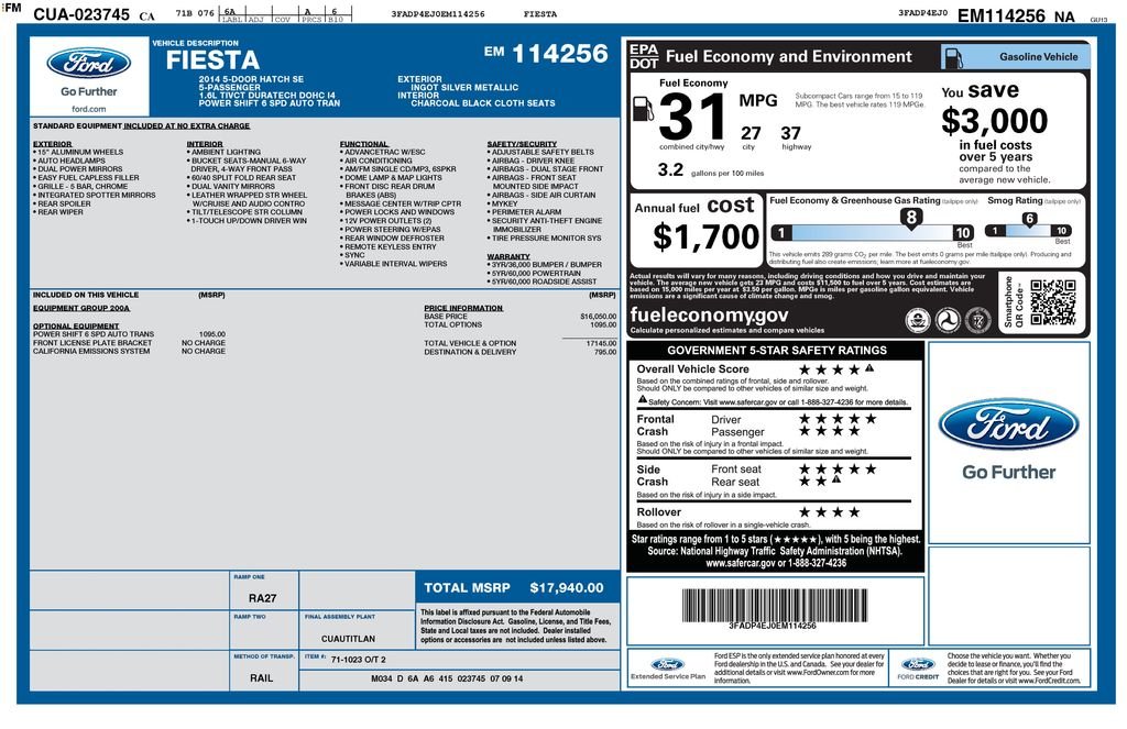 Used 2014 Ingot Silver Ford SE image 4
