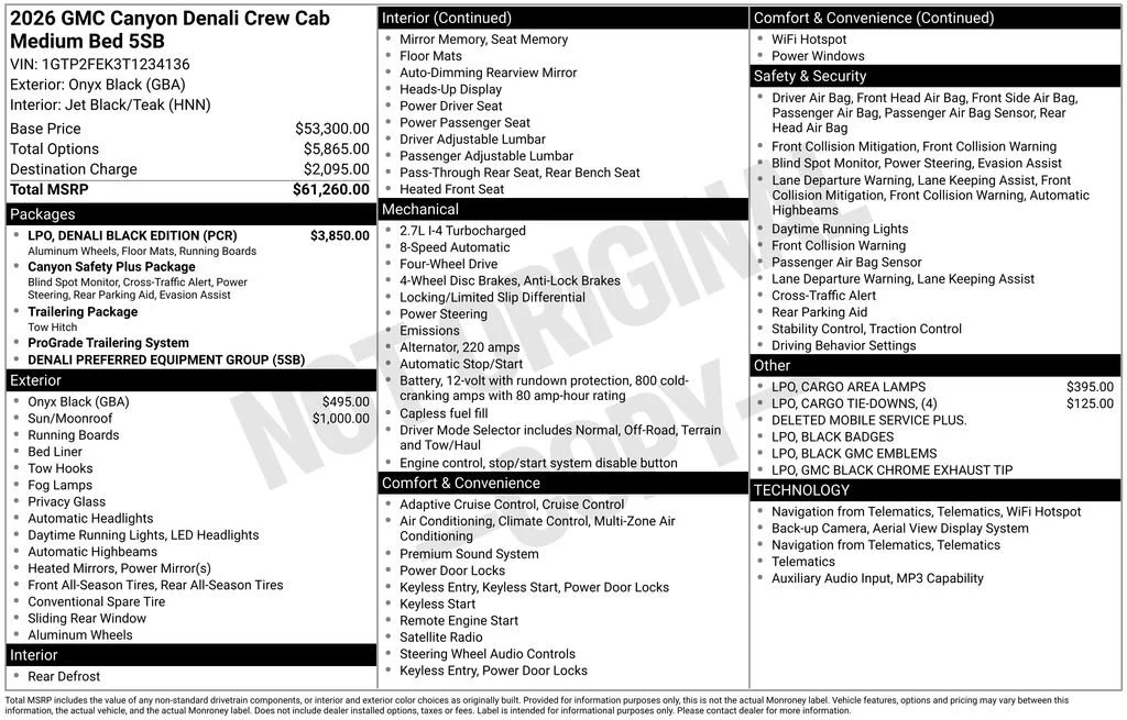 2026 GMC Canyon 4WD Denali Crew Cab Short Box's photo