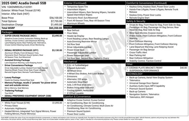Used 2025 White GMC Denali image 44