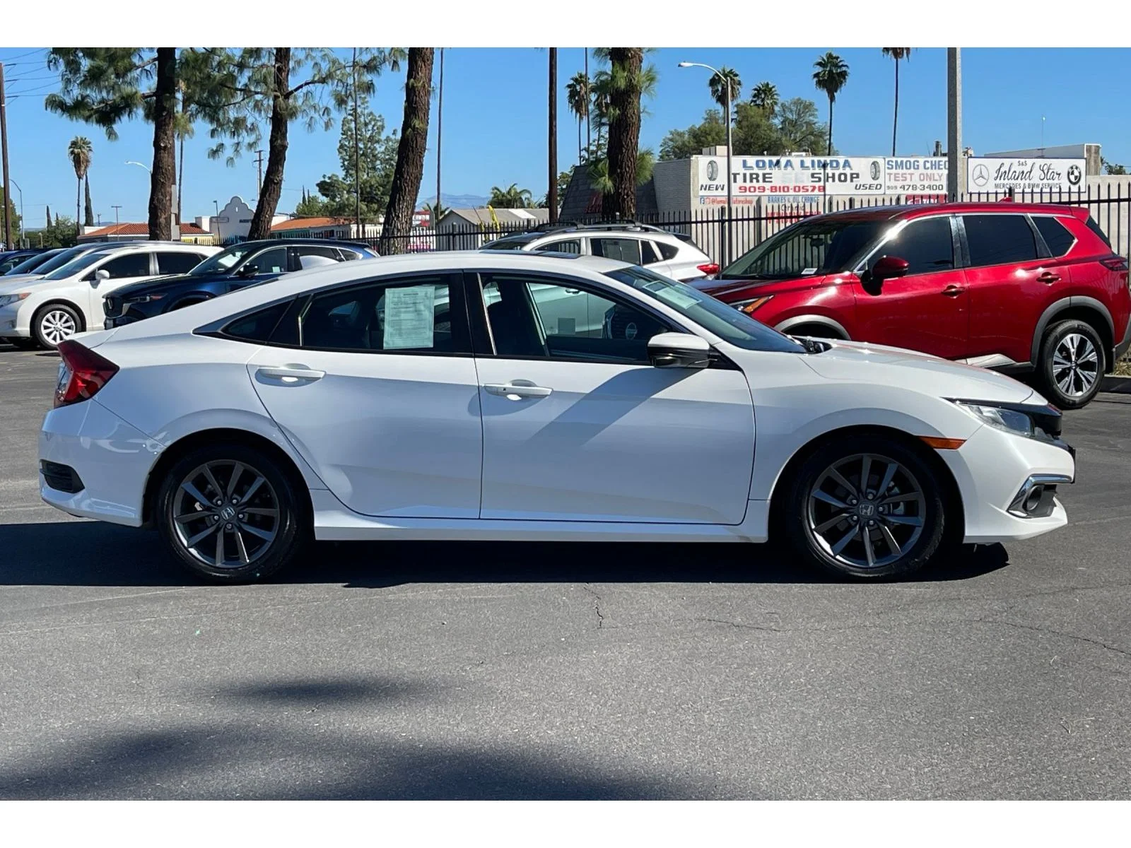 Used 2021 Platinum White Pearl Honda EX image 7